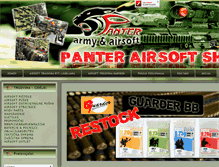 Tablet Screenshot of panter-airsoftshop.com